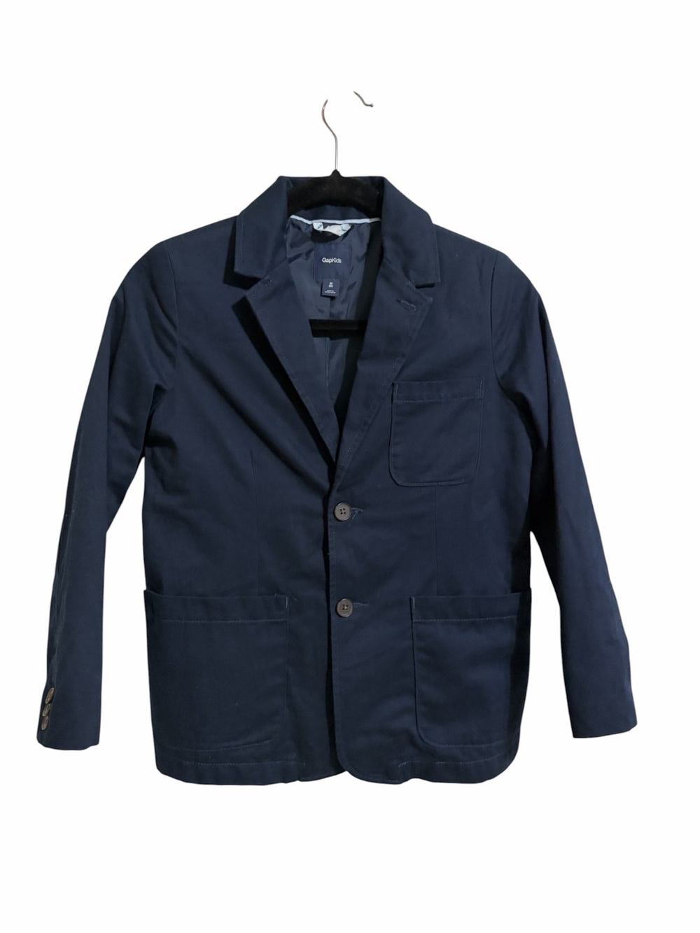GAP Kids Khaki Dark Blue Navy Boys Blazer Formal Uniform Preppy Church Size 8